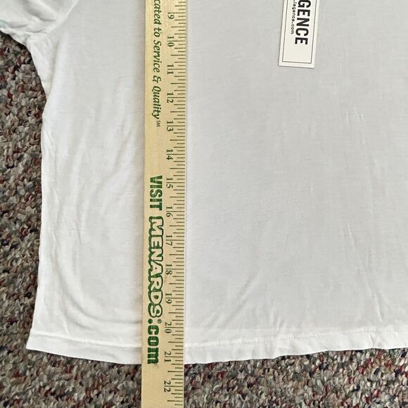 L'AGENCE NWT Remy White Modal Crewneck Short Sleeve T-Shirt Size XL - Picture 11 of 12